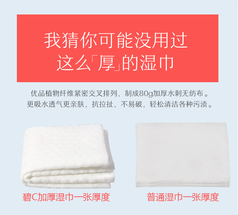 Bic Baby Wet Tissue Newborn Toddler and Baby Household Hand & Mouth Dedicated Adult 80 Pumping Thickened Wet Tissue