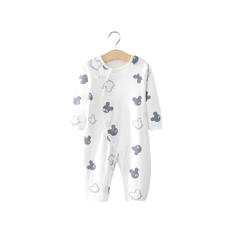 Cotton Baby Jumpsuit Romper Infant Clothing Summer Baby Clothes in Air-Conditioned Room Newborn Spring and Autumn Romper