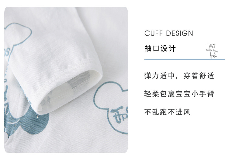 Cotton Baby Jumpsuit Romper Infant Clothing Summer Baby Clothes in Air-Conditioned Room Newborn Spring and Autumn Romper