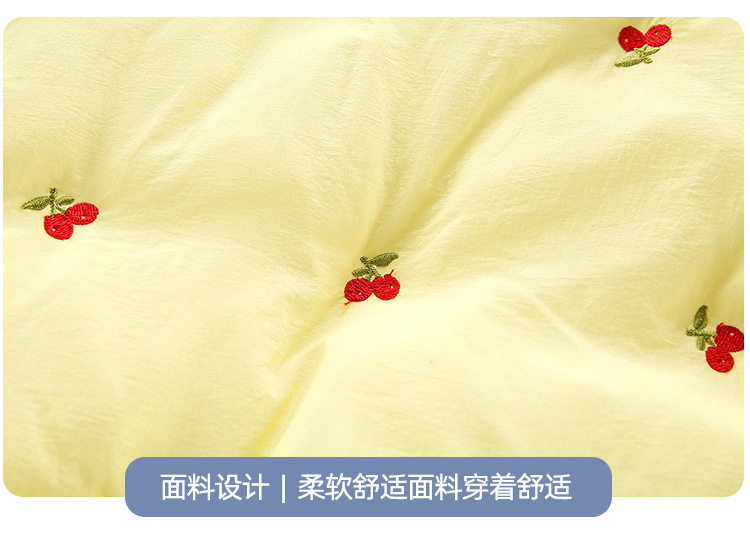 Baby Clothes Autumn and Winter Suit 0-1 Week Cute Cherry Outerwear Cotton Baby Girl Winter Clothing Jumpsuit Thickened Baby Clothes Autumn and Winter Suit 0-1 Week Cute Cherry Outerwear Cotton Baby Girl Winter Clothing Jumpsuit Thickened
