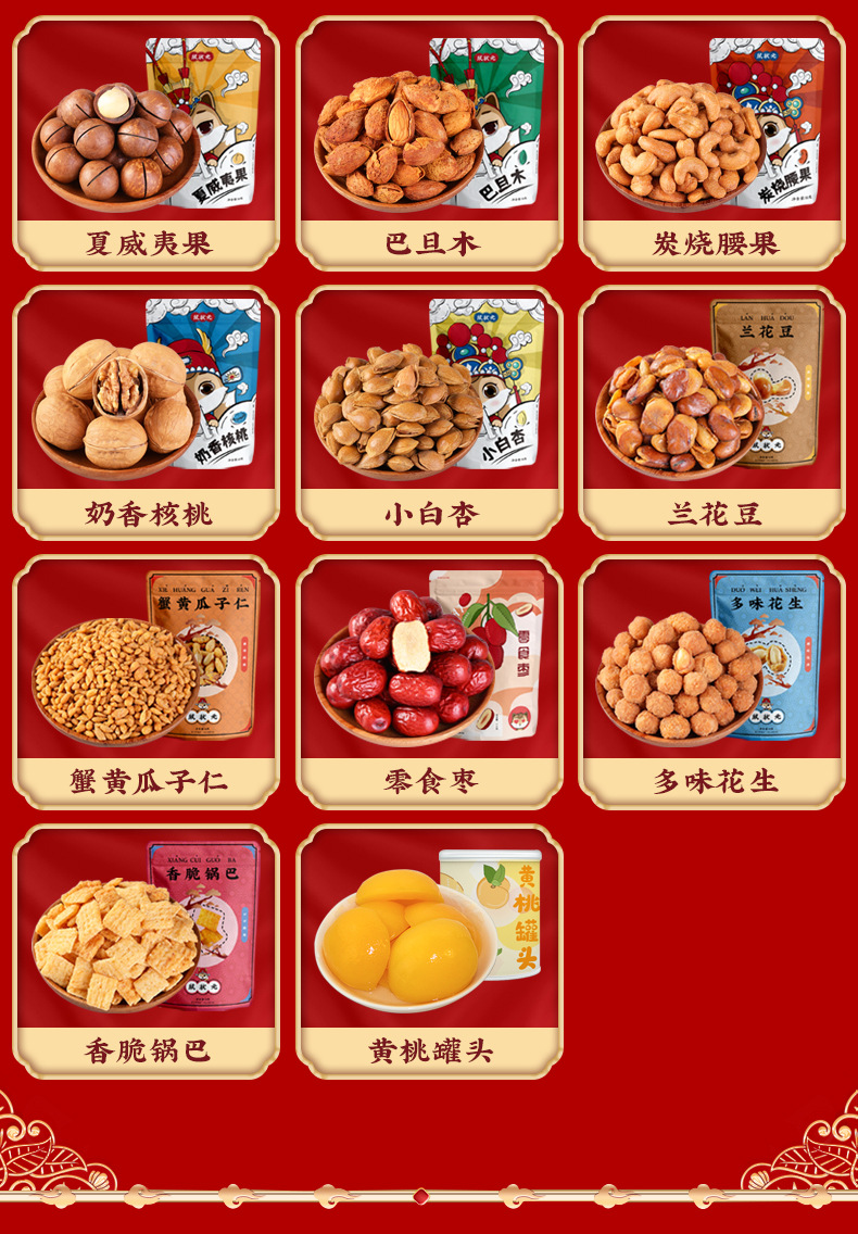 Rat Champion Nut New Year Gift Box Daily Nuts Snack New Year Gift Bag Bag Batch Delivery Staff Present for Client Rat Champion Nut New Year Gift Box Daily Nuts Snack New Year Gift Bag Bag Batch Delivery Staff Present for Client