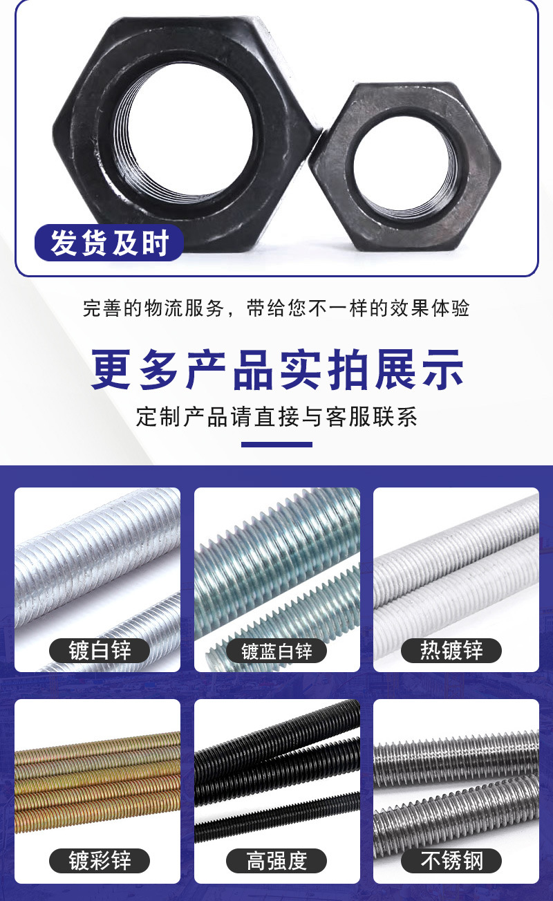 High Strength Nuts Grade 8 Nut Outer Hexagon Nut Nut Screw Reinforced Nut Fine Buckle Thick Buckle High Strength Nuts Grade 8 Nut Outer Hexagon Nut Nut Screw Reinforced Nut Fine Buckle Thick Buckle