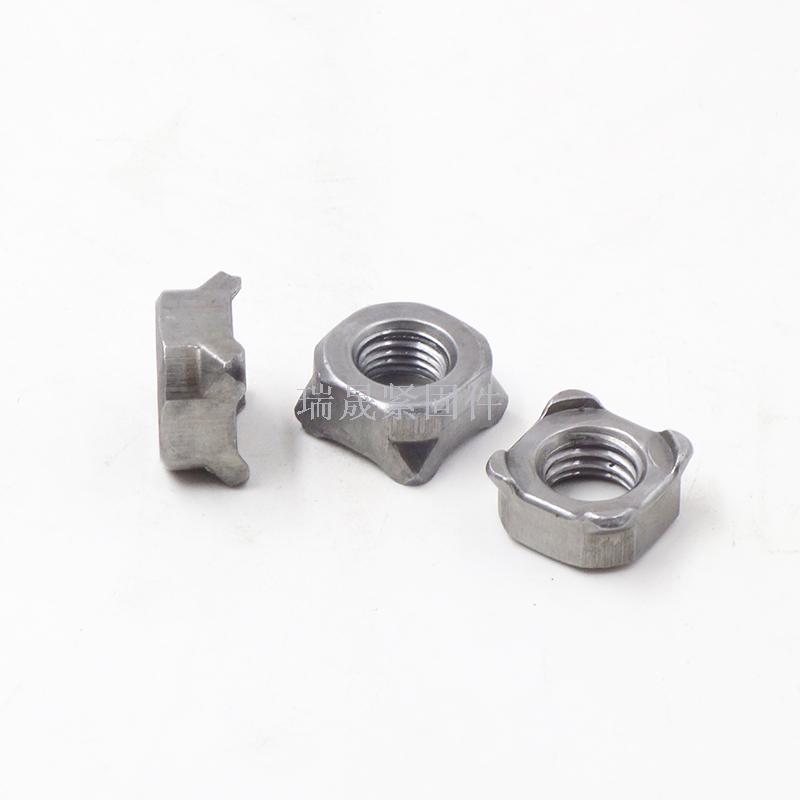 Carbon steel original square welding nut, four corner nut, spot welding nut, female Weld Nuts, four sides