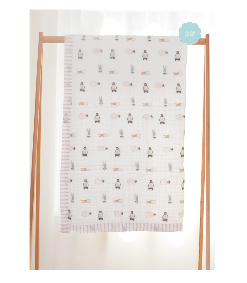 Baby Blanket Quilt Autumn and Winter Baby Blanket Printed Coral Fleece Air Conditioner Quilt Bean Blanket Whole Small