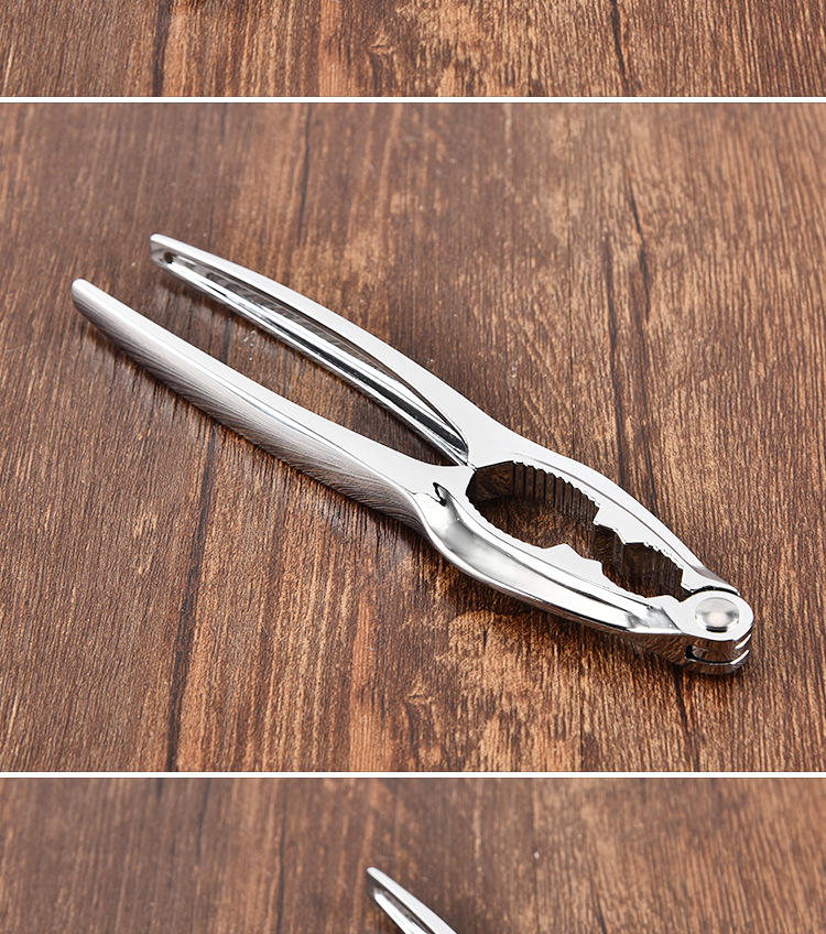 Kitchen Tools Zinc Alloy Multi-Purpose Walnut Cracker Pine Nuts Clip Walnut Cracker Nut Clip Shell Separator
