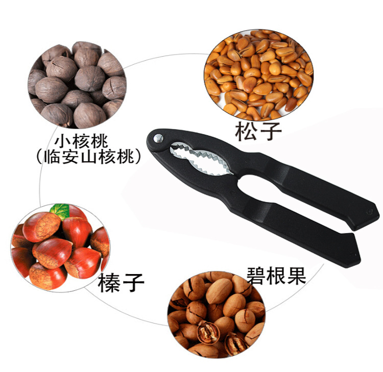Kitchen Tools Pine Nuts Clip Multifunctional Walnut Cracker ABS Handle Walnut Pliers High Quality Nut Clip Crab Pliers