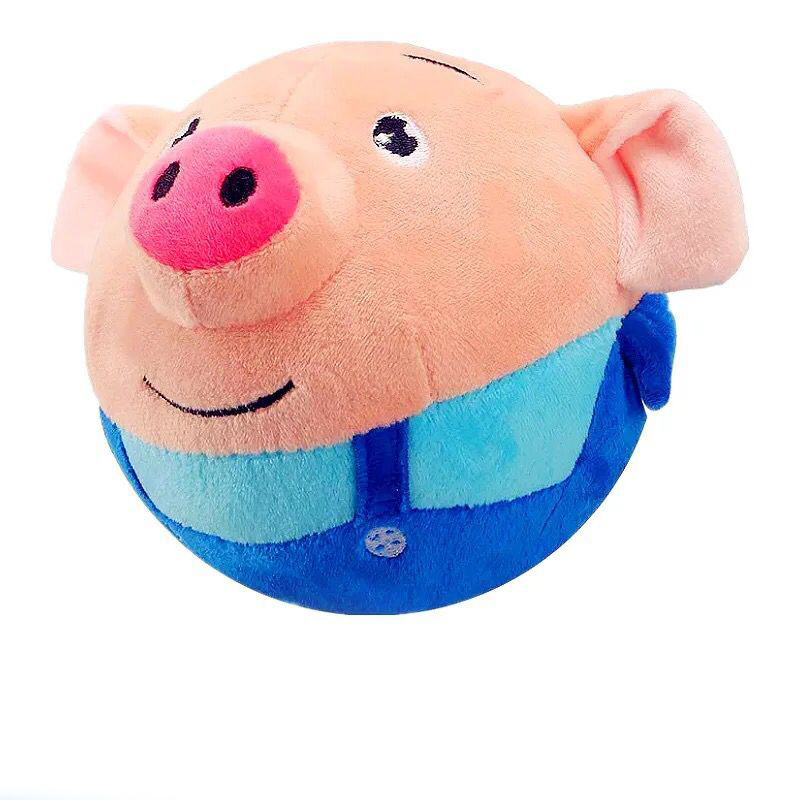Music Superman Bread Jumping Ball Seaweed Jumping Pig Talking TikTok Same Style Children's Marbles Plush Toy