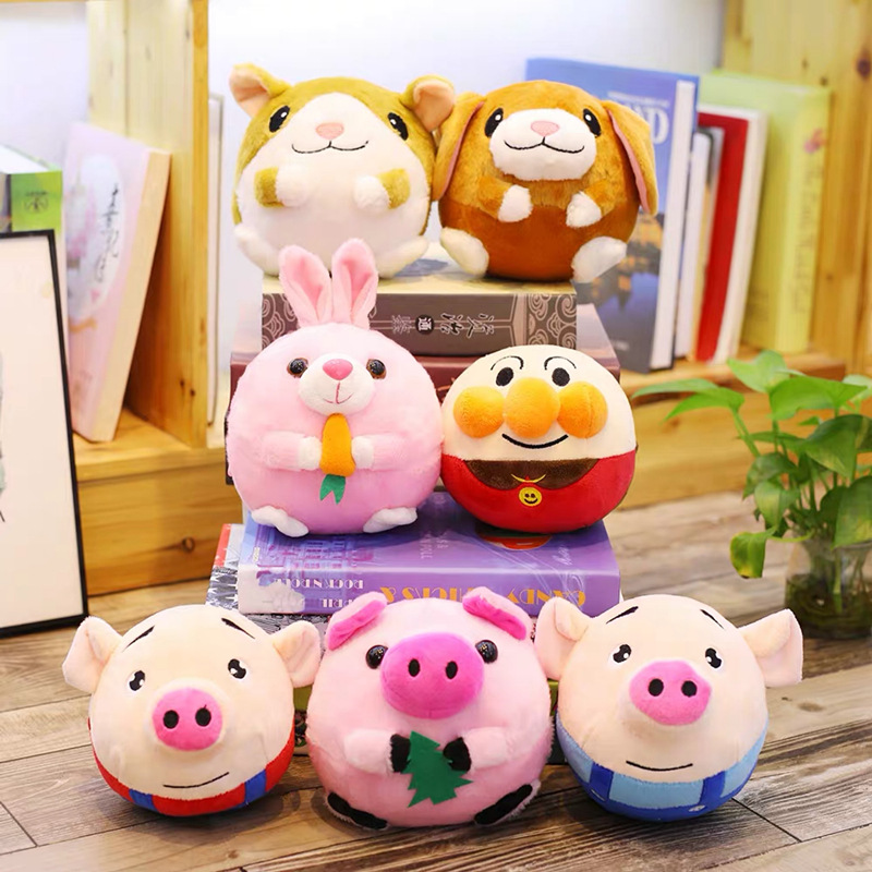 Tiktok Jumping Ball Seaweed Pig Japanese Bread Superman Bouncing Ball Can Talk and Sing Little Donkey TikTok Pig
