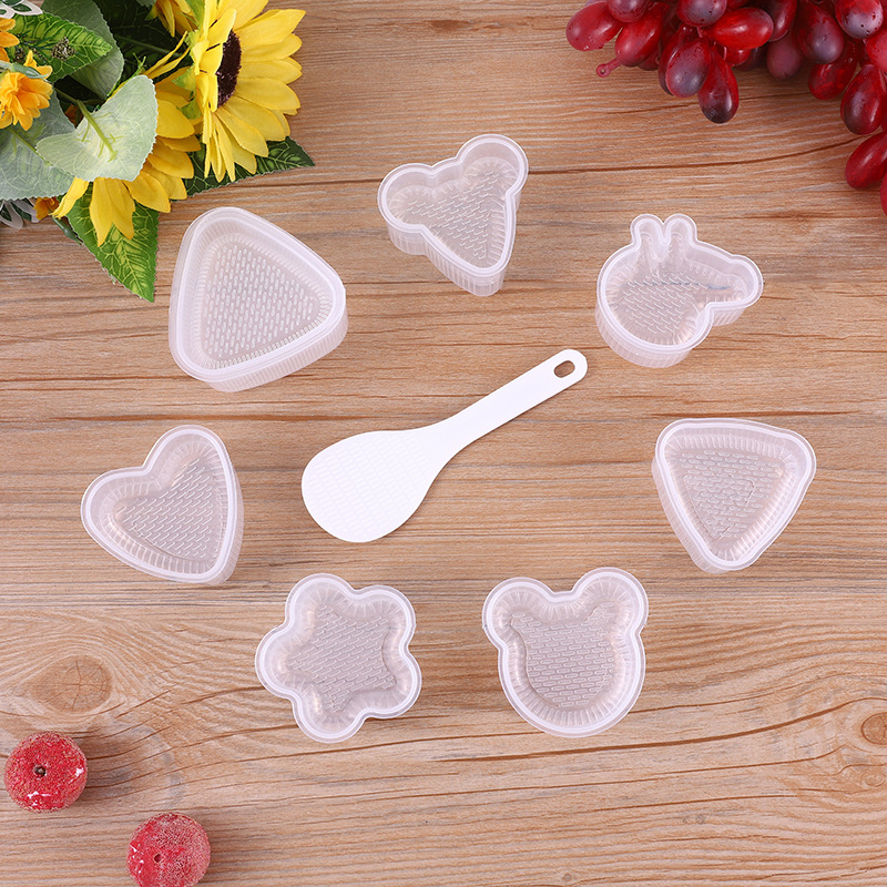 Creative Cartoon Shape Triangle Rice Ball Mold Household Children&#039;s Rice Bento Mold DIY Seaweed Sushi Mold