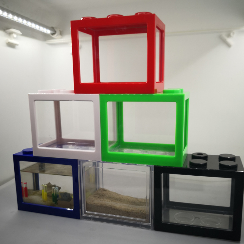 Box Cylinder Overlay Ecological Pot Building Blocks Betta Tank Seaweed Ball Spider Ant Small Mini Crawler Row Cylinder Box Cylinder Overlay Ecological Pot Building Blocks Betta Tank Seaweed Ball Spider Ant Small Mini Crawler Row Cylinder