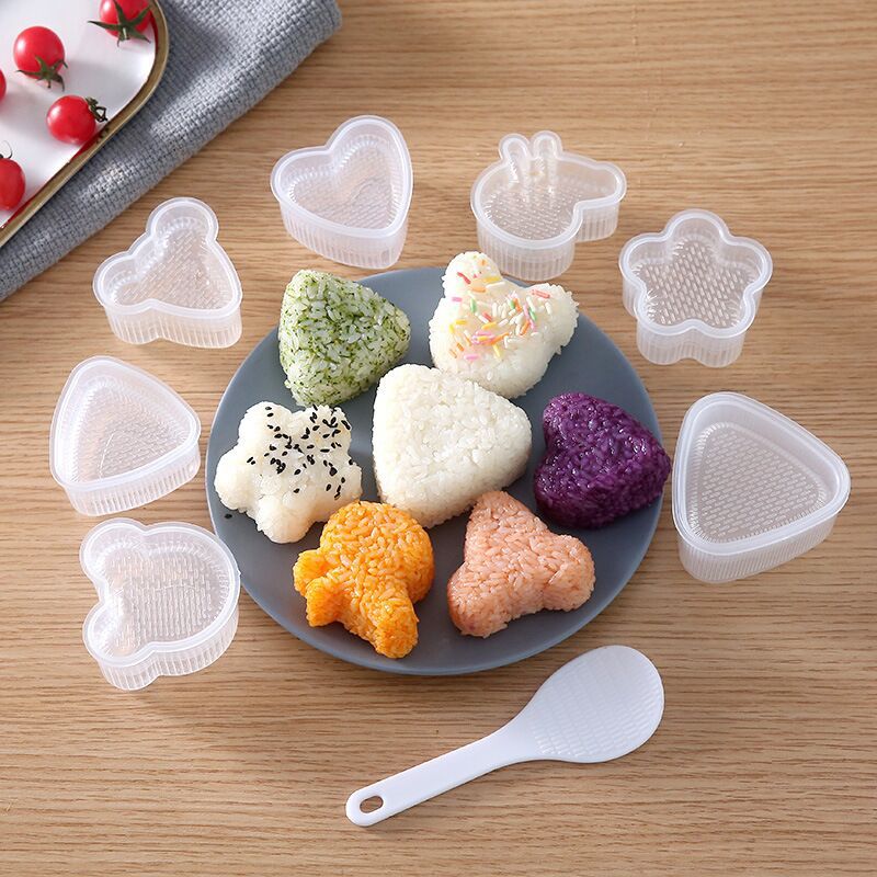 Creative Cartoon Shape Triangle Rice Ball Mold Household Children&#039;s Rice Bento Mold DIY Seaweed Sushi Mold