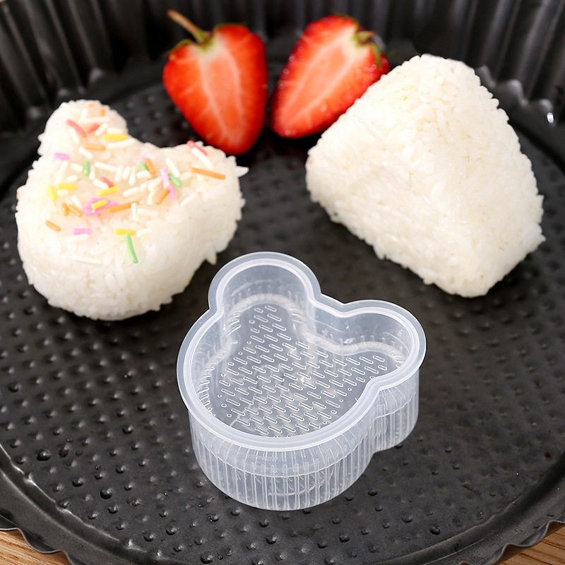 Creative Cartoon Shape Triangle Rice Ball Mold Household Children&#039;s Rice Bento Mold DIY Seaweed Sushi Mold