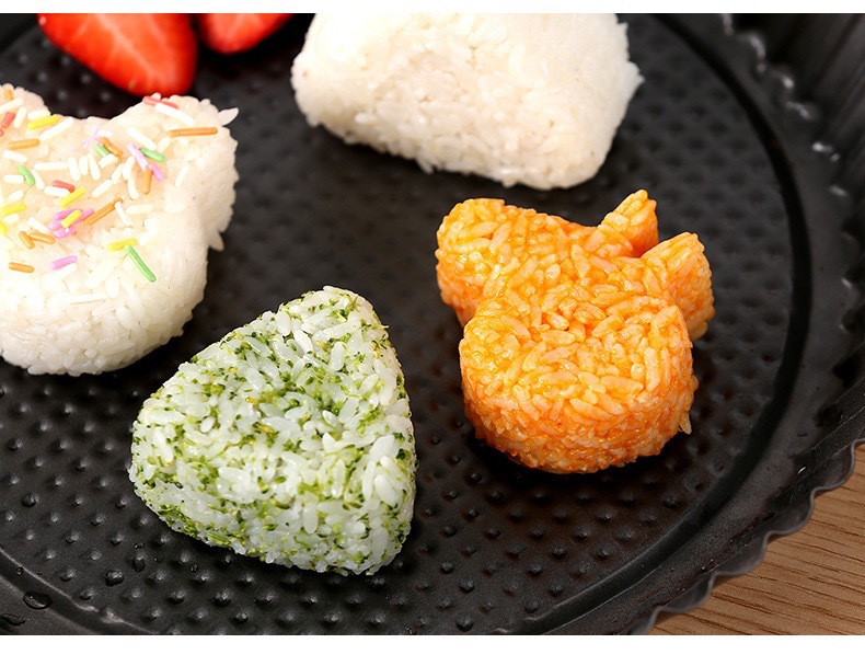 Creative Cartoon Shape Triangle Rice Ball Mold Household Children's Rice Bento Mold DIY Seaweed Sushi Mold Creative Cartoon Shape Triangle Rice Ball Mold Household Children's Rice Bento Mold DIY Seaweed Sushi Mold