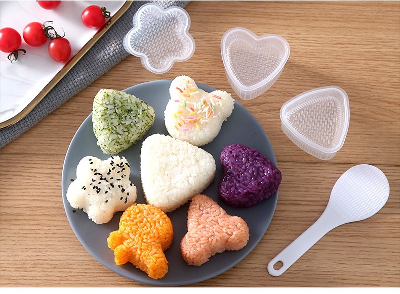 Creative Cartoon Shape Triangle Rice Ball Mold Household Children's Rice Bento Mold DIY Seaweed Sushi Mold Creative Cartoon Shape Triangle Rice Ball Mold Household Children's Rice Bento Mold DIY Seaweed Sushi Mold