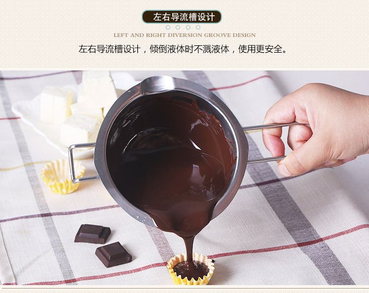 304 stainless steel ZY3060 chocolate melting bowl with water melted butter heated melting bowl a box of 30 304 stainless steel ZY3060 chocolate melting bowl with water melted butter heated melting bowl a box of 30