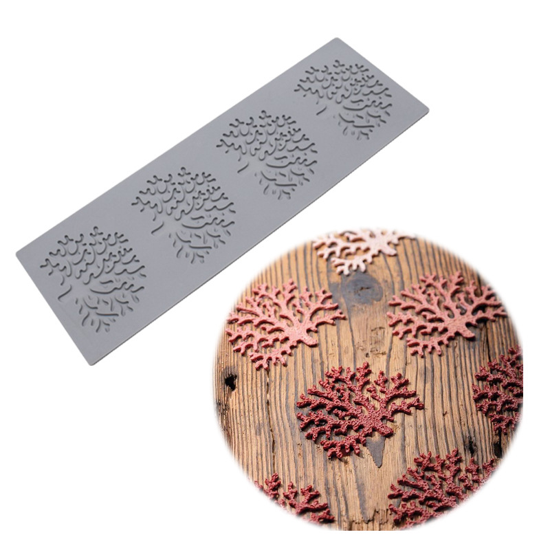 Spot Leaves Fondant Lace Pad Coral Maple Leaf Butterfly Chocolate Silicone Mold Printing Pad Baking Mold Spot Leaves Fondant Lace Pad Coral Maple Leaf Butterfly Chocolate Silicone Mold Printing Pad Baking Mold