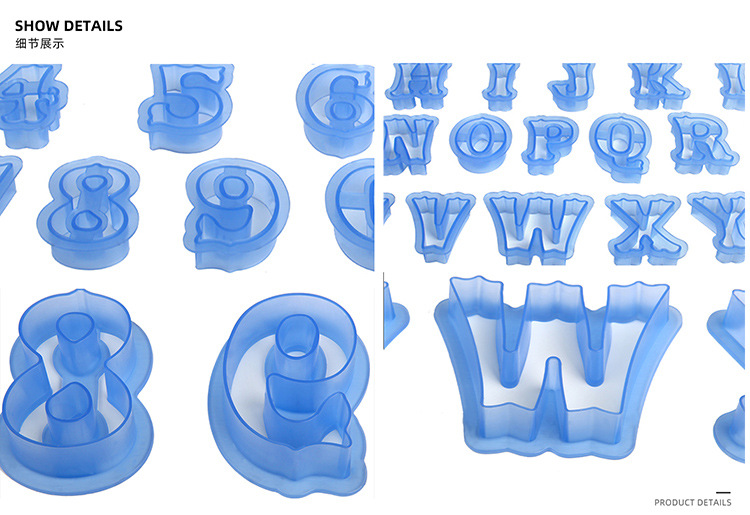 Biscuit Printing English Letters and Numbers Cutter Fondant Cake Chocolate Stencil DIY Baking Tool Biscuit Printing English Letters and Numbers Cutter Fondant Cake Chocolate Stencil DIY Baking Tool
