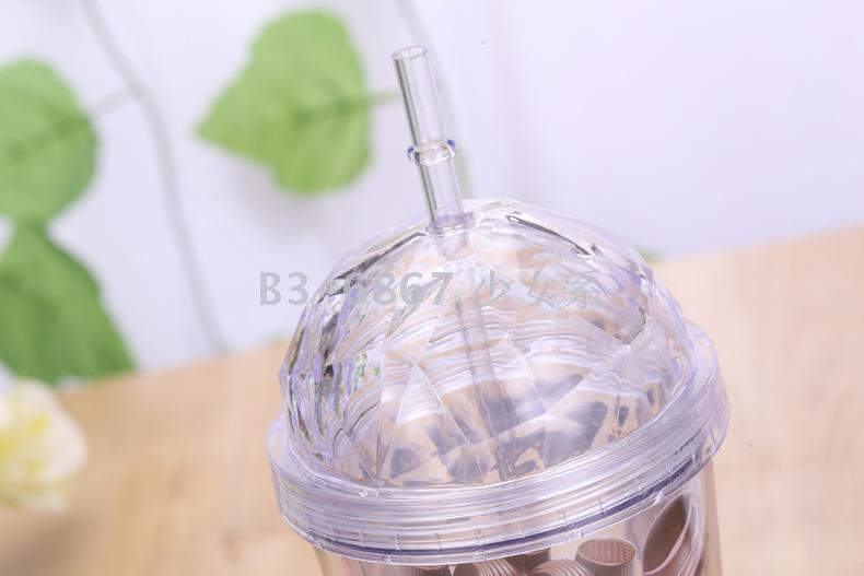 Diamond covered double cup chocolate cup ice cream cup.
