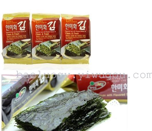 South Korea imported food, how to eat seaweed Han 美禾 Triple Pack of red 5 grams South Korea imported food, how to eat seaweed Han 美禾 Triple Pack of red 5 grams