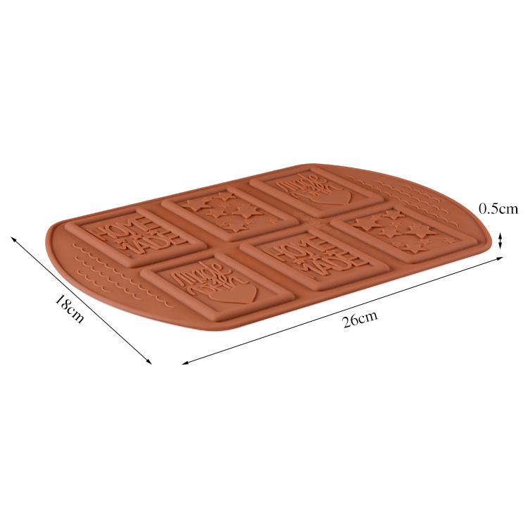 Silicone Chocolate Mold Amazon Porous Cookie Cutter Heart-Shaped Letters Multiple Patterns Creative Baking Tools