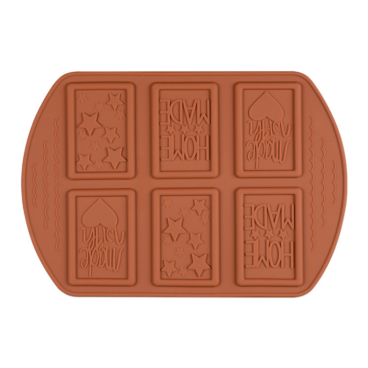 Silicone Chocolate Mold Amazon Porous Cookie Cutter Heart-Shaped Letters Multiple Patterns Creative Baking Tools
