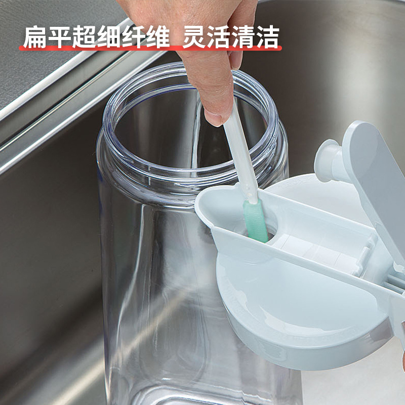Japan Imported Thermal Insulation Cup Cover Gap Cleaning Brush Spout Feeding Bottle Nipple Rubber clean brush