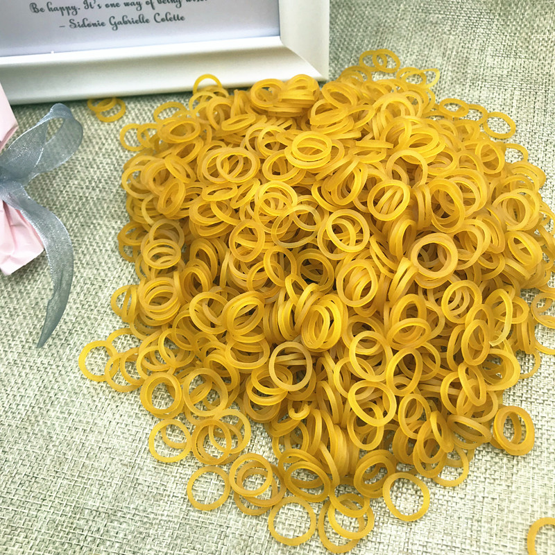 Small rubber band no.04 yellow rubber band cattle rubber band Small imported rubber band