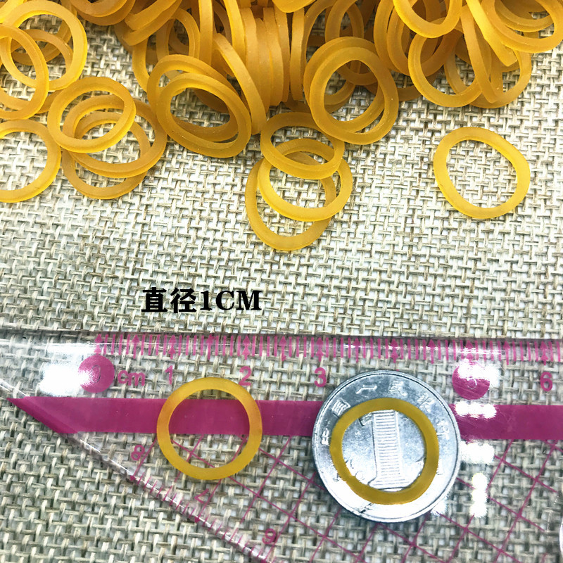 Small rubber band no.04 yellow rubber band cattle rubber band Small imported rubber band