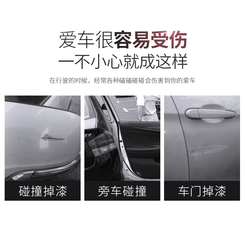 Anti Collision  Car Anti-Collision Stickers Door Border Wiper Artifact Rearview Mirror Body Protective Rubber Strip