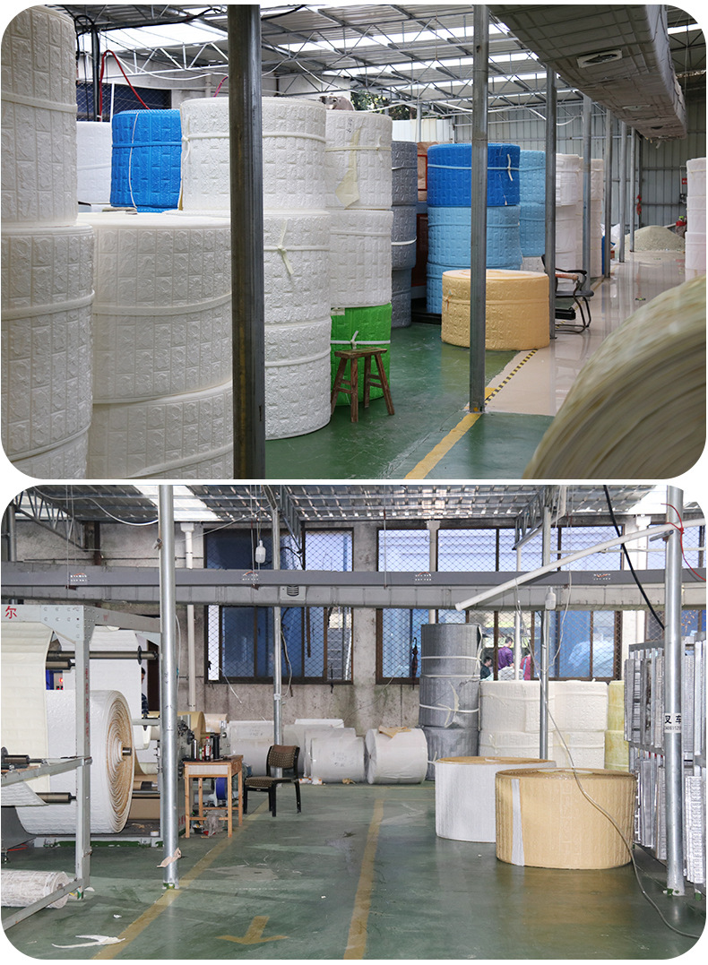 Wallpaper Factory Direct Sales 3D Wall Self-Adhesive Sticker Wallpaper Waterproof Anti-Collision Foam Wallpaper