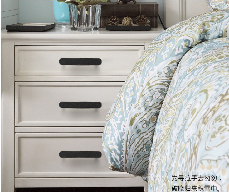 Minimalist Leather Wardrobe Door Handle Cabinet Anti-Collision Leather Cabinet Door Handle Genuine Leather Door Handle