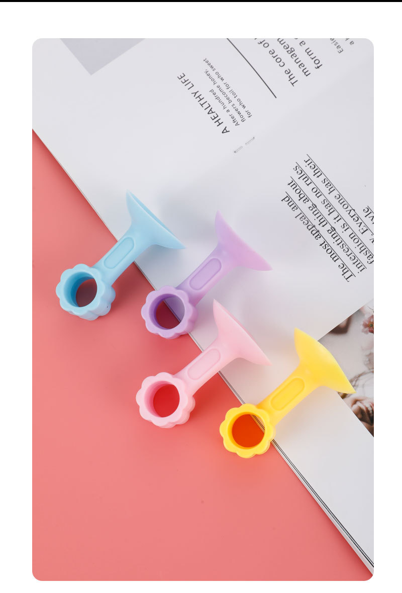 Silicone Door Stopper Anti-Collision Floor Knob Punch-Free Toilet Plastic Door Absorber Floor Mounted   Anti Collision