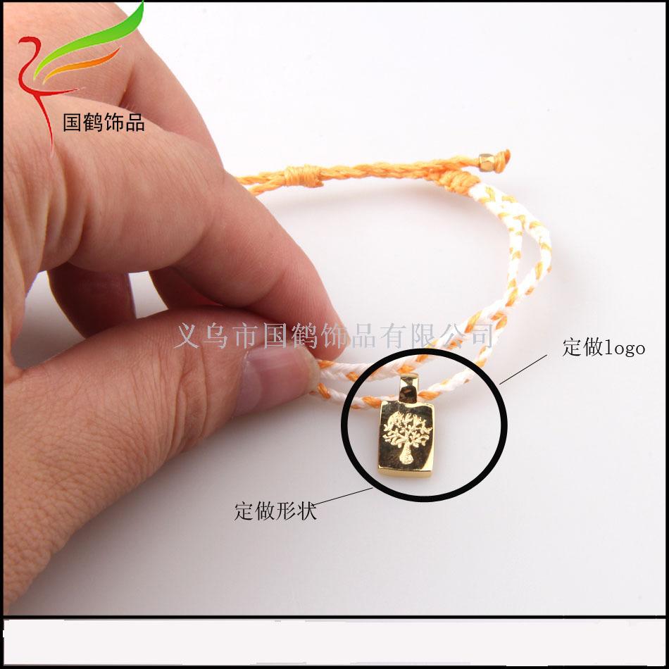 Color imported wax rope hand-knitted bracelet Color imported wax rope hand-knitted bracelet