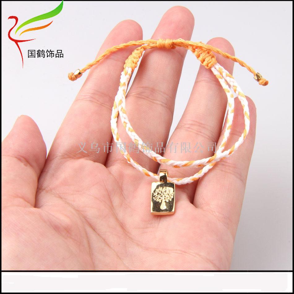 Color imported wax rope hand-knitted bracelet Color imported wax rope hand-knitted bracelet