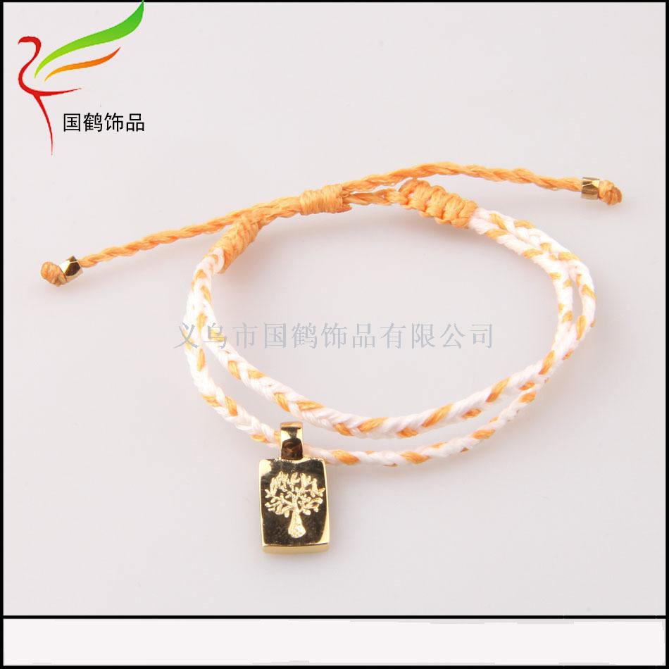 Color imported wax rope hand-knitted bracelet Color imported wax rope hand-knitted bracelet