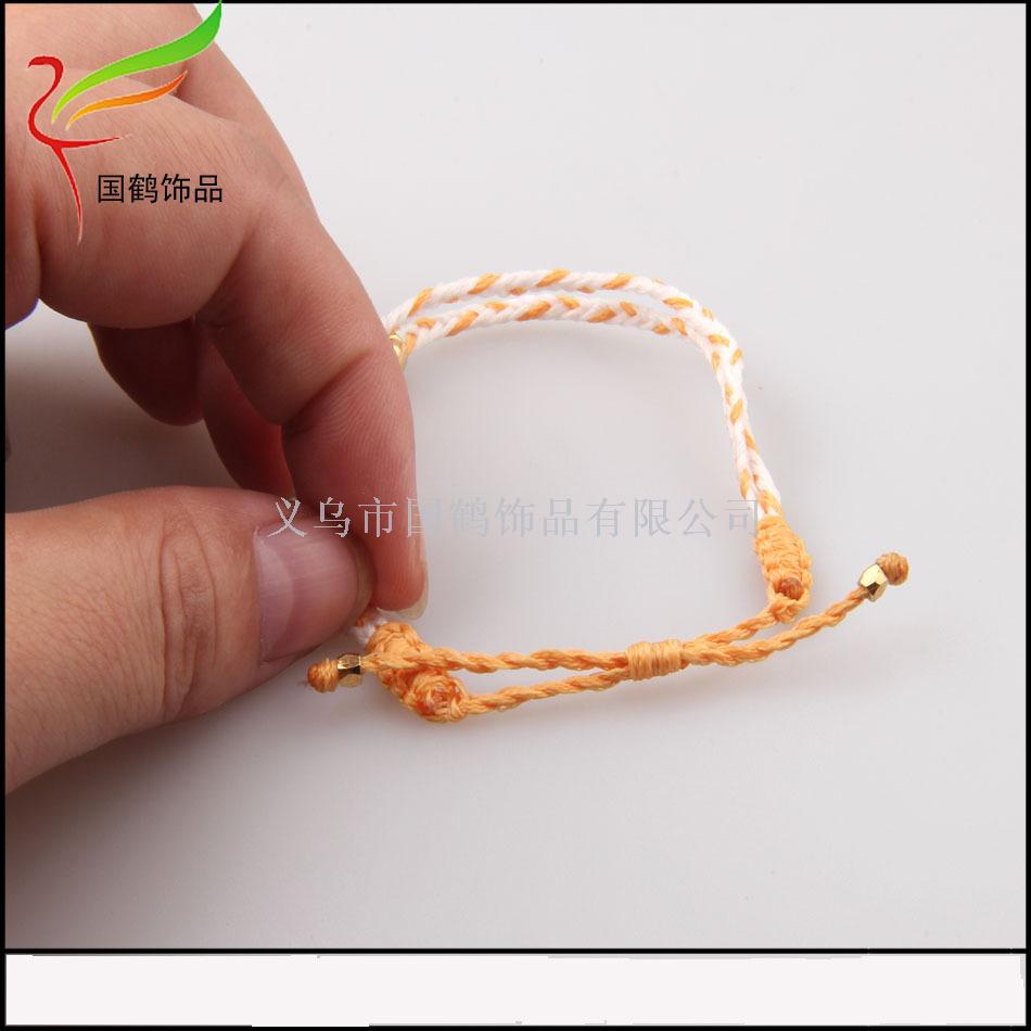 Color imported wax rope hand-knitted bracelet Color imported wax rope hand-knitted bracelet