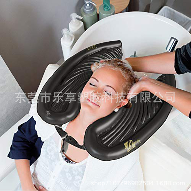 Inflatable Ear Protection Shampoo Pad PVC Inflatable Shampoo Basin Medical Portable Shampoo Protection Mat Shampoo Basin