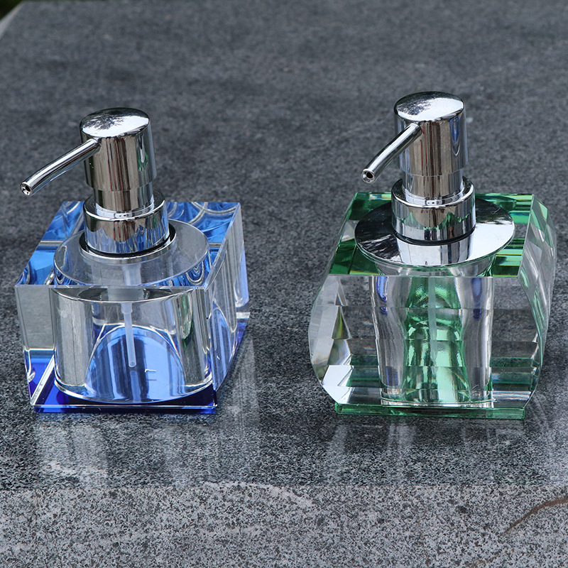 Hotel KTV crystal hand sanitizer bottle soap bottle glass hand sanitizer bottle shampoo bath lotion bottle Bathroom bath