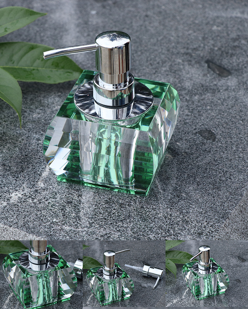 Hotel KTV crystal hand sanitizer bottle soap bottle glass hand sanitizer bottle shampoo bath lotion bottle Bathroom bath Hotel KTV crystal hand sanitizer bottle soap bottle glass hand sanitizer bottle shampoo bath lotion bottle Bathroom bath