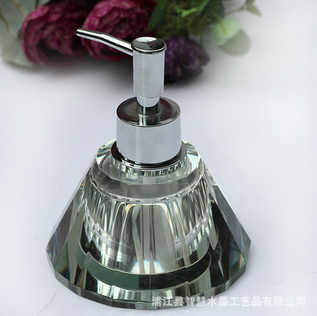 Hotel KTV crystal hand sanitizer bottle soap bottle glass hand sanitizer bottle shampoo bath lotion bottle Bathroom bath Hotel KTV crystal hand sanitizer bottle soap bottle glass hand sanitizer bottle shampoo bath lotion bottle Bathroom bath