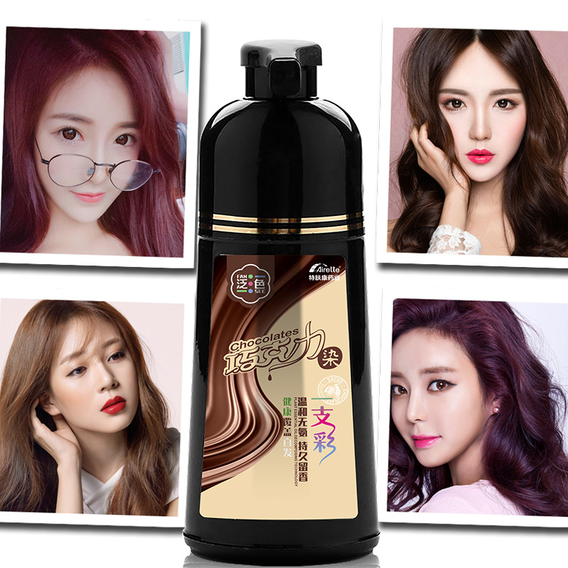 Color Hair Color Cream Instant Dye for Hair Hair Dye Black Natural Plant Shampoo a Black Cover White Hair White to Black