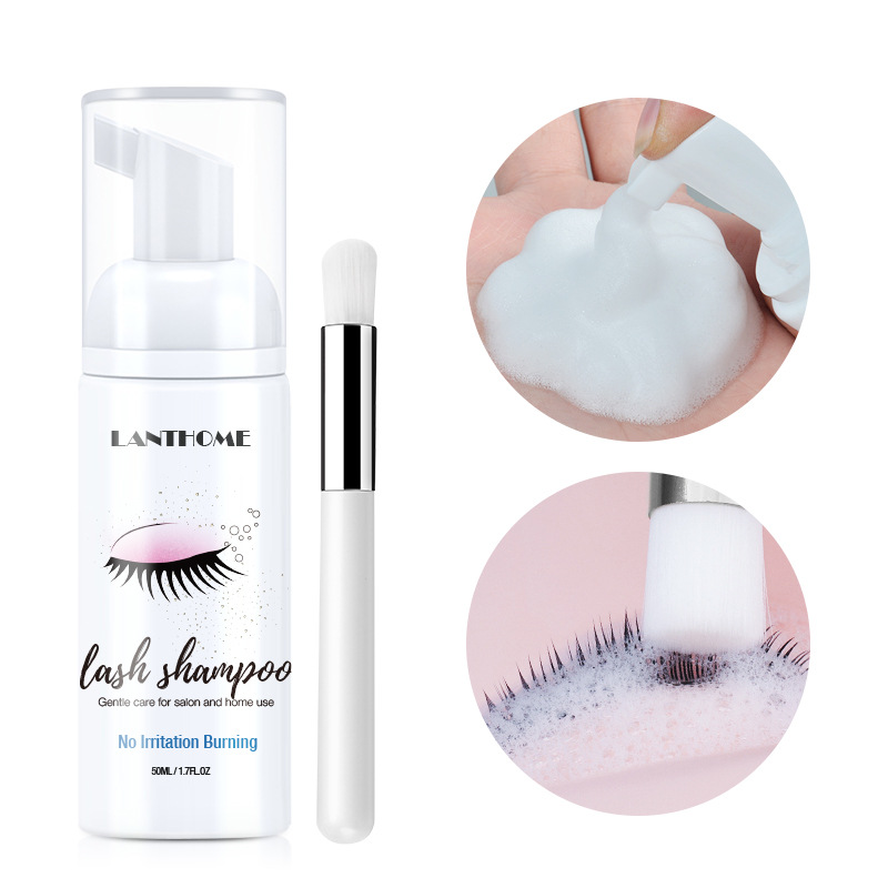 Lian Biquan Eyelash Shampoo Gentle Cleaning Eyelash Makeup Remover Mousse Foam Eyelash Shampoo