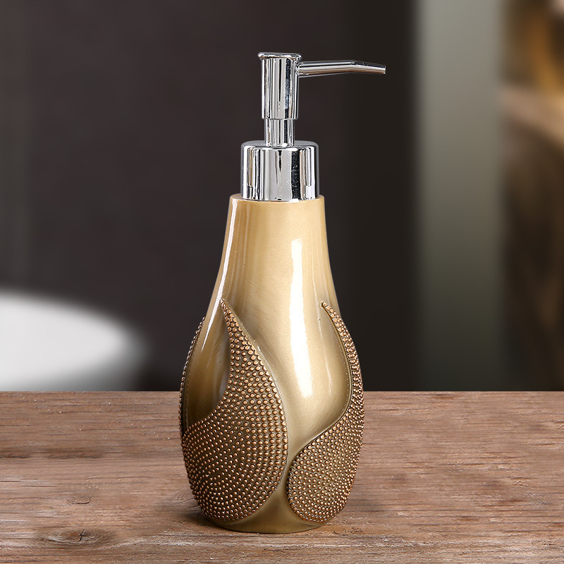grade resin lotion bottle European creative tricolor hotel club press the bottle of shampoo body wash and hand sanitizer