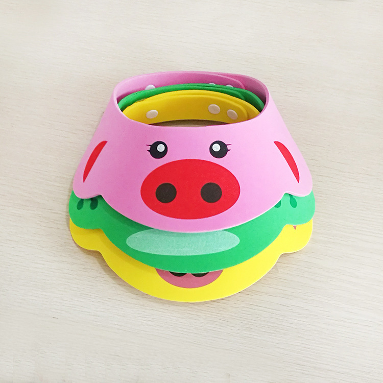 Cartoon thickening children shampoo cap adjustable four cartoon baby shampoo cap baby shower cap Bath cap