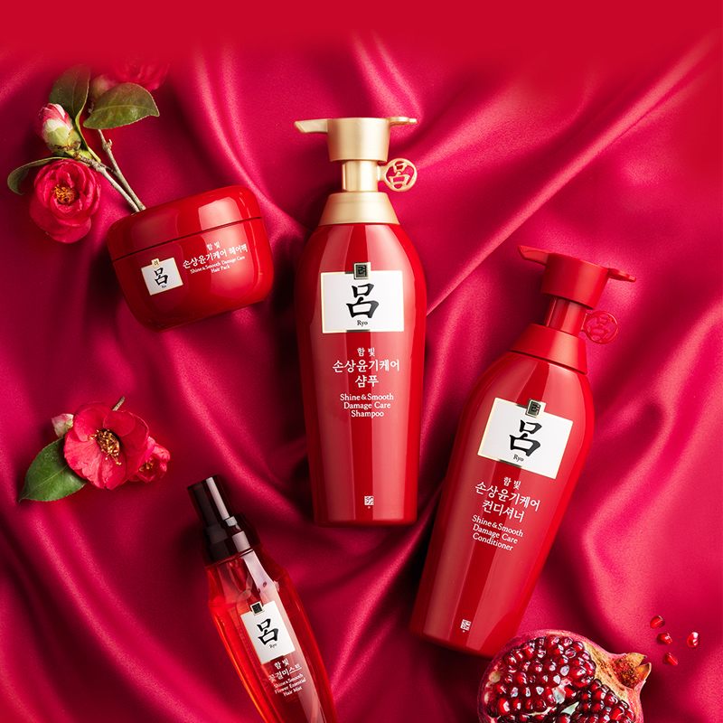 General trade RYO red lu shampoo conditioner imported from South Korea 200ml contains radiance