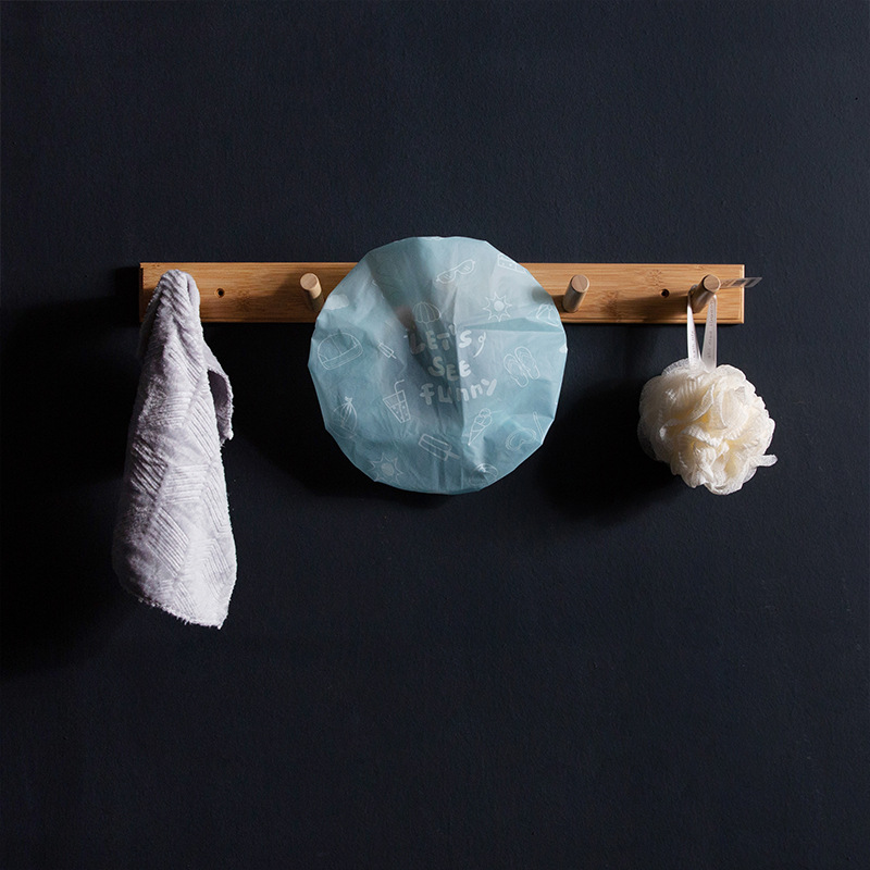 thickened bathroom waterproof shower cap ladies waterproof shower cap environmental protection shampoo cap lampblack cap