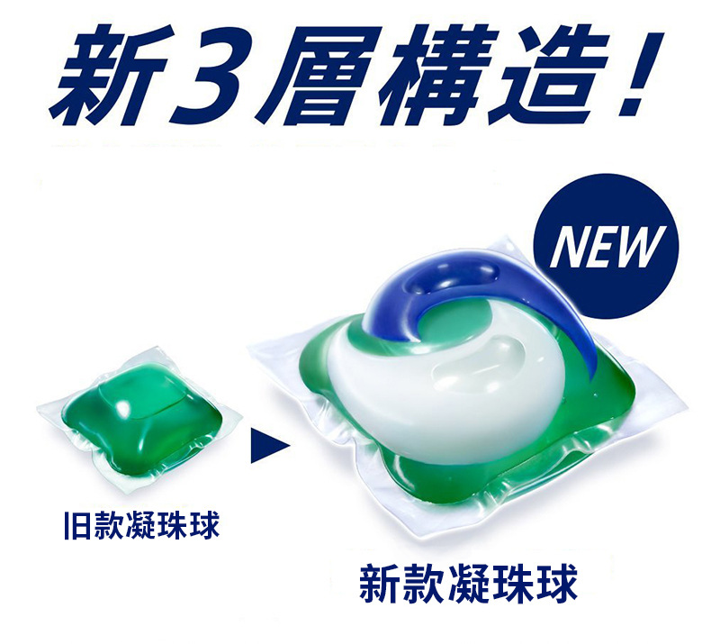A 3D laundry ball washing condensation bead is imported from Japan as A substitute for PG detergent