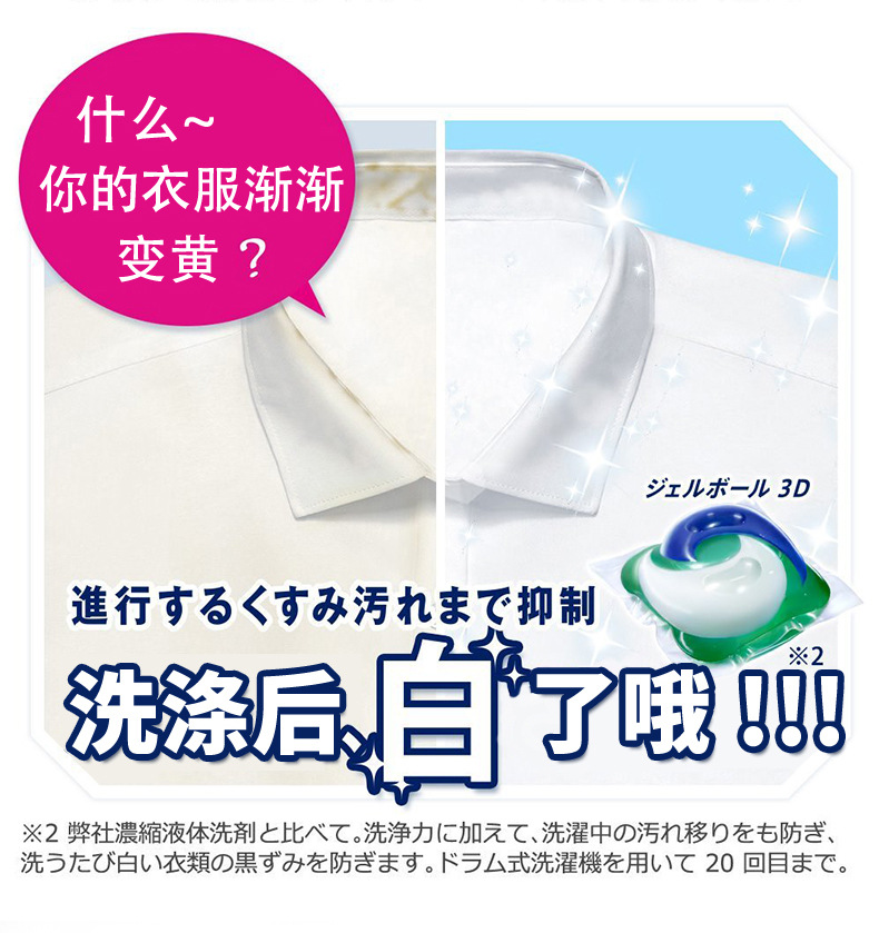 A 3D laundry ball washing condensation bead is imported from Japan as A substitute for PG detergent