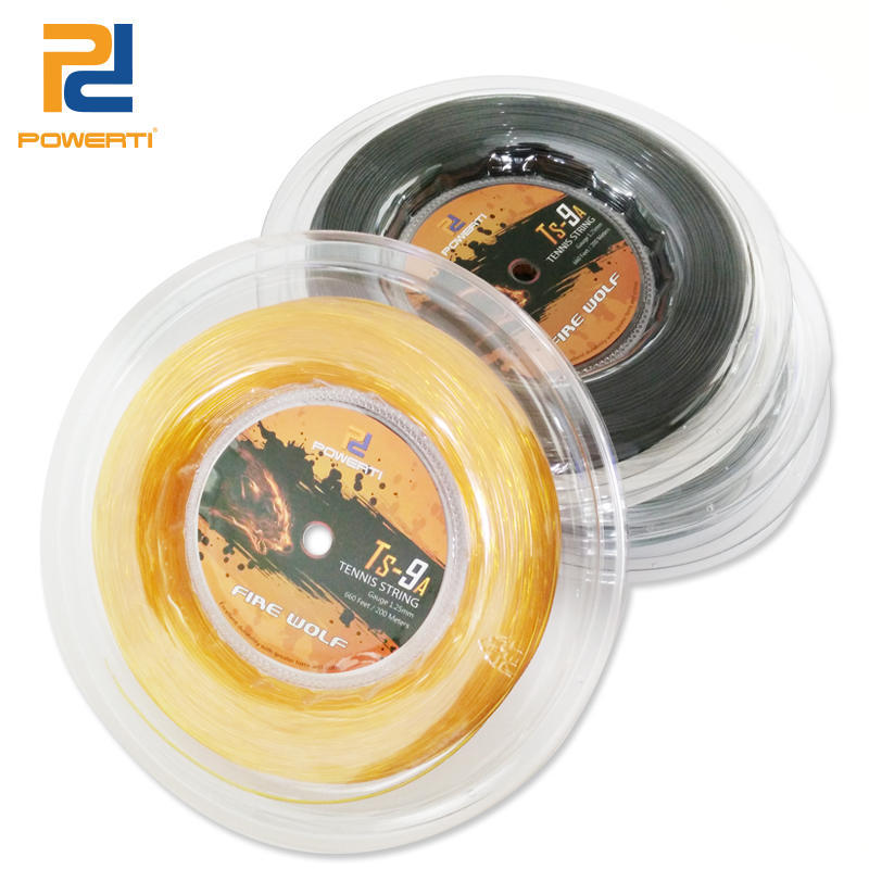 Powerti Wolf War TS-9A Taiwan Imported Tennis Line Tennis Racket Line Large Plate Durable Polyester Hard Wire 200 M