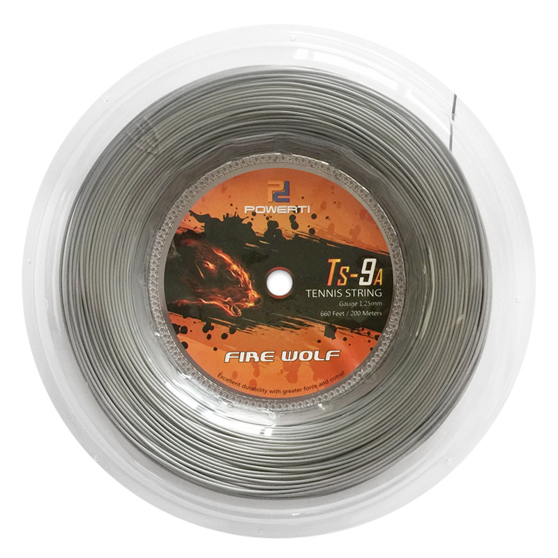 Powerti Wolf War TS-9A Taiwan Imported Tennis Line Tennis Racket Line Large Plate Durable Polyester Hard Wire 200 M Powerti Wolf War TS-9A Taiwan Imported Tennis Line Tennis Racket Line Large Plate Durable Polyester Hard Wire 200 M